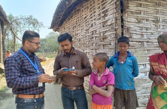 Field visits to survivor families