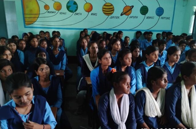 Schoolgirls at a child protection session
