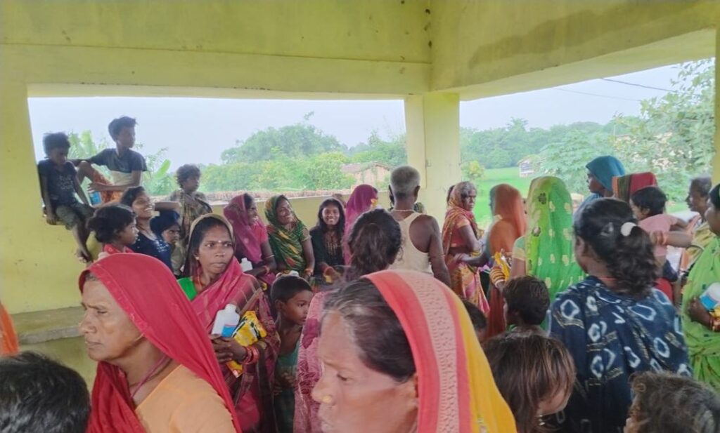 Survivor families at a community centre