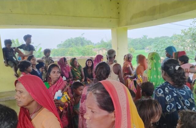 Survivor families at a community centre